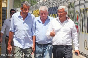 Sport - Calcio - Marco Romano e i suoi collaboratori al Rocchi