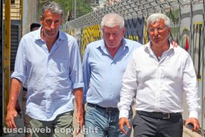 Sport - Calcio - Marco Romano al Rocchi con i suoi collaboratori