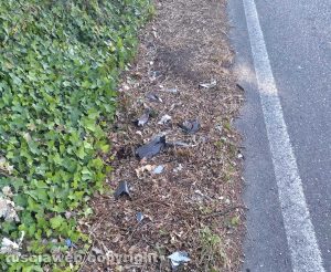 Viterbo - Rifiuti a bordo strada sulla Cimina
