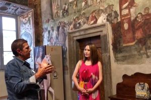 Lu Ye in visita a Tarquinia