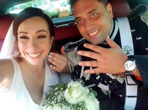 Rosa Maria Esili e Mario Cerciello Rega il giorno del matrimonio