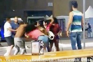 Viterbo - Lite al Sacrario: urla e botte