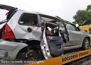 Montefiascone - L'incidente in località Poggio della frusta