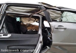 Montefiascone - L'incidente in località Poggio della frusta