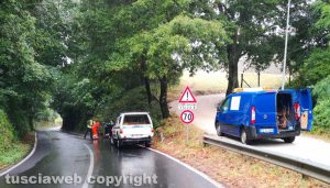 Montefiascone - Maltempo - Asvom e Anas al lavoro