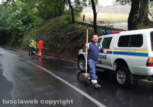 Montefiascone - Maltempo - Asvom e Anas al lavoro