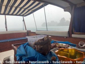 Nubifragio sul lago di Bolsena