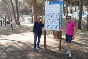 Montalto di Castro - La palestra all'aperto nella pineta comunale