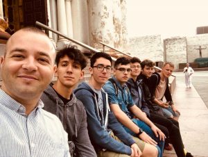 I ragazzi dell'ott Da Vinci durante il progetto Erasmus Jetvet