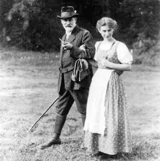 Sigmund Freud e la figlia Anna