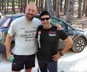 A destra De Mitri Cosimo e il coach Piedilato Michele 