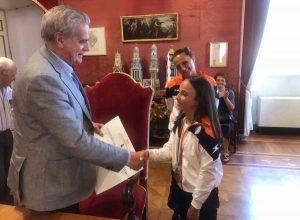 Attestato di merito sportivo alla giovanissima campionessa italiana Elena Bonelli