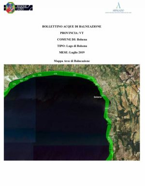 I dati dell'acqua del lago di Bolsena sul sito dell'Arpa Lazio