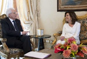 Roma - Elisabetta Casellati e il presidente della Repubblica