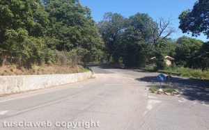 Strada provinciale Canepinese/Cimina nel degrado