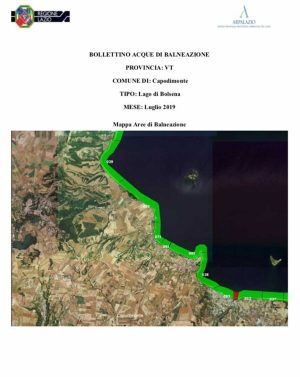 I dati dell'acqua del lago di Bolsena sul sito dell'Arpa Lazio