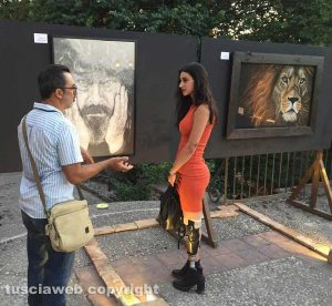 Chiara Bordi in vistia all'evento