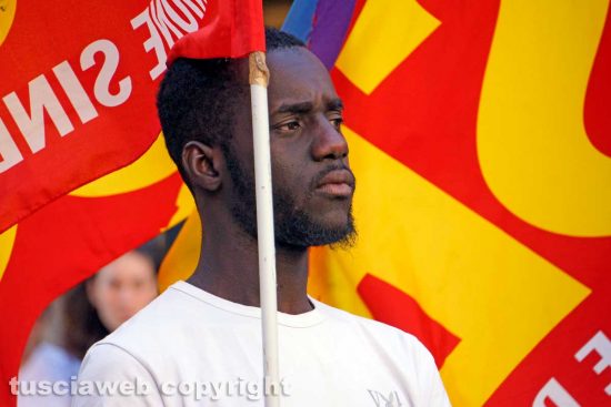 Viterbo - La manifestazione dell'Usb contro le morti di lavoro