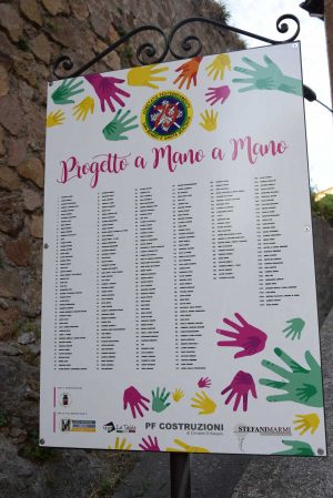 Vignanello - Inaugurata la scalinata in via San Rocco