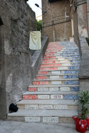 Vignanello - Inaugurata la scalinata in via San Rocco