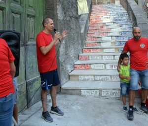 Vignanello - Inaugurata la scalinata in via San Rocco