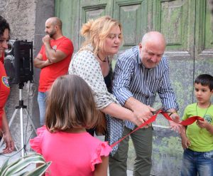 Vignanello - Inaugurata la scalinata in via San Rocco