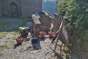 Civita Castellana - Lavori in via Belvedere Falerii Veteres