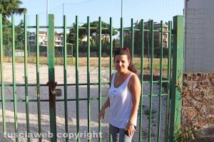 Viterbo - Chiara Frontini al campo sportivo dell'Ellera