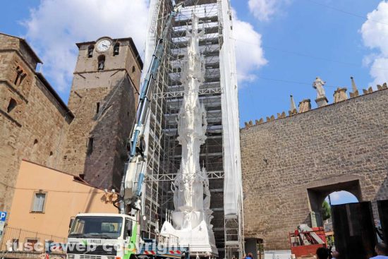 Viterbo - Completato il montaggio di Gloria