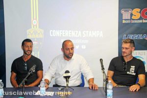 Sport - Calcio - Viterbese - La presentazione di De Falco e Biggeri