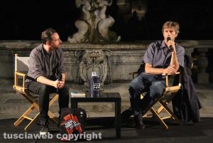 Viterbo - Kim Rossi Stuart con Giacomo Nencioni per presentare il romanzo "Le guarigioni"
