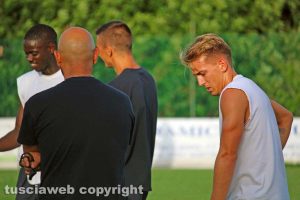 Sport - Calcio - Viterbese - Jari Vandeputte accanto ad Antonio Calabro