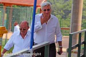 Sport - Calcio - Viterbese - Marco Romano in tribuna a Canepina