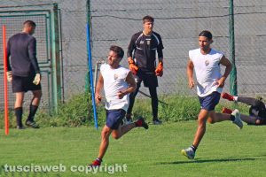 Sport - Calcio - Viterbese - L'allenamento di ieri - Palermo e Pacilli