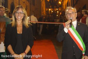 Montefiascone - L'inagurazione della 61esima Fiera del vino - La deputata Ylenia Lucaselli e Massimo Paolini