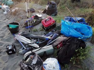 Rimosso accampamento abusivo sulla spiaggia di Pescia Romana