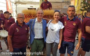 Sassari - Bastianini e Viti col presidente del Gremio dei contadini e a Maurizio Sassu obriere di Cappella