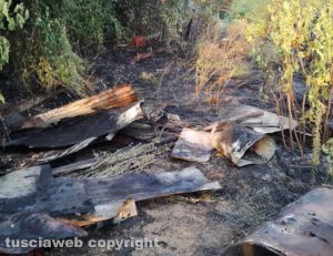 Bolsena---L'incendio in località Le Vigne 