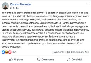 Sora - Il post di Donato Piacentini
