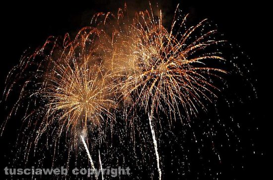 I fuochi d'artificio a Vallerano