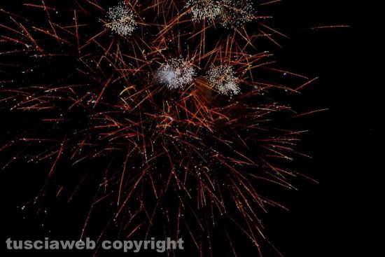 I fuochi d'artificio a Vallerano