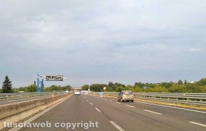Superstrada - Lavori allo svincolo di Bagnaia