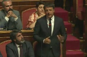 Crisi di governo - Il discorso di Matteo Renzi in Senato