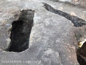 Tuscania - Gli scavi nella necropoli etrusca in località Pratino