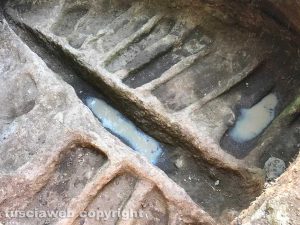 Tuscania - Gli scavi nella necropoli etrusca in località Pratino