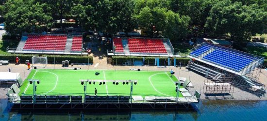 Ronciglione - Torneo Mascarucci 2019 - Il nuovo stadio sul lago