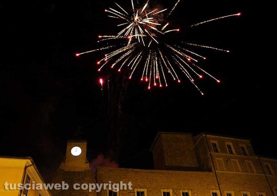 Fuochi d'artificio a Ischia di Castro