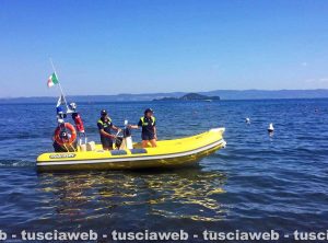 Lago di Bolsena - Il servizio nautico protezione civile di Capodimonte