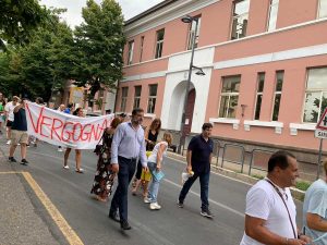 Capranica - Manifestazione dell'associazione A testa alta