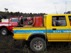 Tarquinia - Incendi alla Civita e sulla Turchina - L'Aeopc in azione